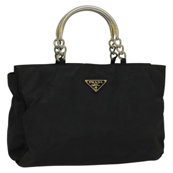 PRADA Tote Bag Nylon Black Auth - Picture 11 of 16